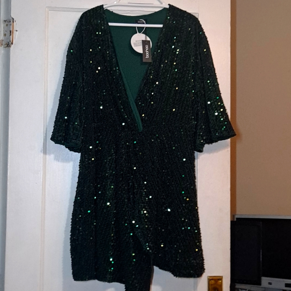 Green Sequin Dress